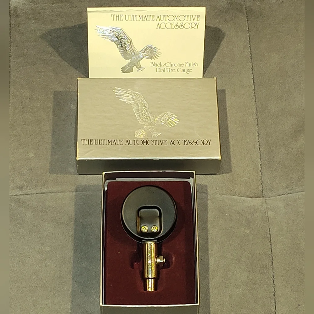 NEW COLLECTIBLE ACME DUAL SCALE DIAL TIRE AIR PRESSURE GAUGE IN BOX - Picture 8 of 11